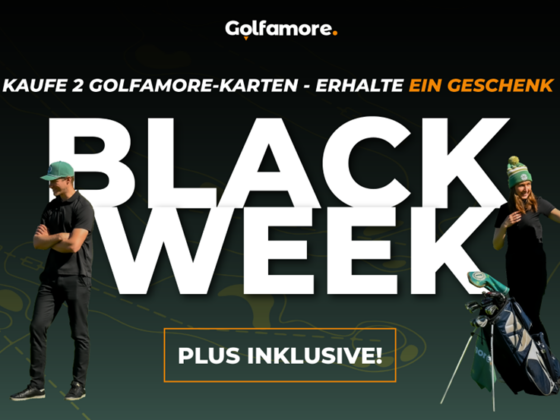 Jetzt sparen: Die Golfamore-Karte im Black-Week-Angebot