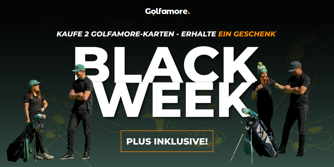 Jetzt sparen: Die Golfamore-Karte im Black-Week-Angebot